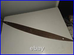 Mid Century Modern Lamp Wooden Pieces 1960s 30 Surfboard Shape Vtg Walnut Parts