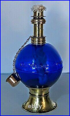 Miniature Lamp Jewlers Cobalt Pat Sep 14th 1880 March 14th 1893, All Brass Parts