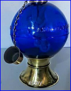 Miniature Lamp Jewlers Cobalt Pat Sep 14th 1880 March 14th 1893, All Brass Parts