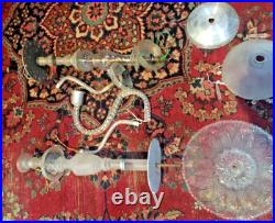 Murano Chandelier Parts Vintage Glass Arms Drops Bobeches Italian Restoration