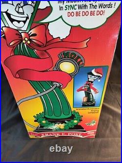 NEW SEALED Vintage Telco Frank E. Post Animated Christmas Singing Lamp Post 1997