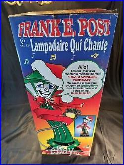 NEW SEALED Vintage Telco Frank E. Post Animated Christmas Singing Lamp Post 1997