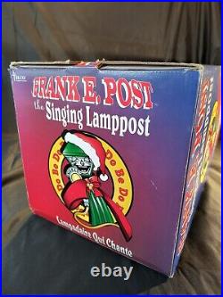 NEW SEALED Vintage Telco Frank E. Post Animated Christmas Singing Lamp Post 1997