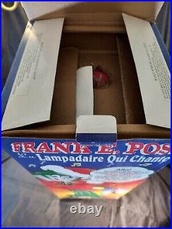 NEW SEALED Vintage Telco Frank E. Post Animated Christmas Singing Lamp Post 1997