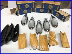 NIB set 5 KD 517 vintage Light FENDER White MILK GLASS lens TRUCK CAB lamp NOS