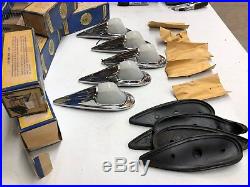 NIB set 5 KD 517 vintage Light FENDER White MILK GLASS lens TRUCK CAB lamp NOS