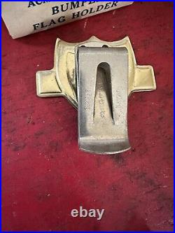 NOS 1940s Antique ww2 License plate Topper Vintage Chevy Ford Hot Rod 5276