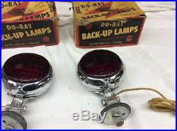 NOS Vintage Do-Ray Lamp Co. #44 Stop lamp 3 light Red 6 Volt Low rider Hot Rod