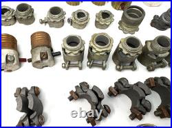 NOS Vintage Electric Light Bulb Sockets Lamp Light Fixture 45 pc Lot Leviton