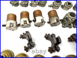 NOS Vintage Electric Light Bulb Sockets Lamp Light Fixture 45 pc Lot Leviton