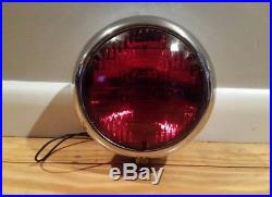 NOS Vintage K-D 864 Chrome Light Red General Electric Classic Brake Rear Lamp