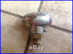 NOS pair PARKING LAMP red clear glass JEWEL lens vintage auto TRUCK light