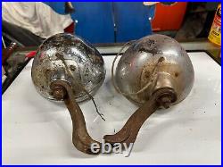 OLD PAIR Vintage BLC 5-3/4 Flat Back Fog Lamps Lights Auto Car Parts or Repair