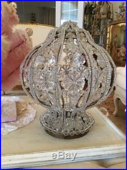 OMG ITALIAN Beaded dome vtg style MACARONI BEADED LAMP CHANDELIER PART
