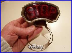 Old Antique Vintage Accessory STOP Tail Light Brake Lamp Car Rat Rod Motorcycle