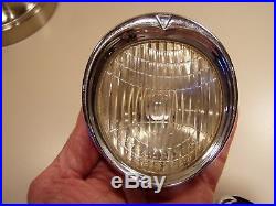 Old Pair Antique Vintage 1930's 1931 Hudson Car Cowl Lights Lamps