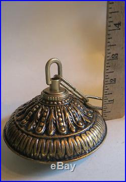 Old Vintage gilt Brass Bronze Ceiling cap canopy 20 chain lamp chandelier part