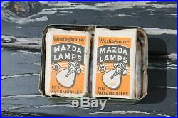 Original 1920 s 1930s Vintage Jack & Harrys lamp Bulb tin box ge Ford gm chevy