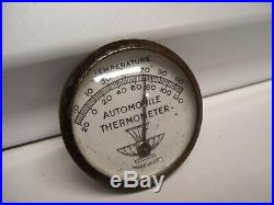 Original 1940s Accessory Automobile vintage Thermometer scta GM Ford Chevy bombs