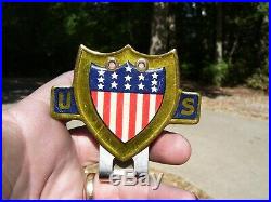 Original 1940s nos License plate topper Accessory vintage scta GM Ford Chevy