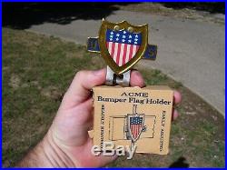 Original 1940s nos License plate topper Accessory vintage scta GM Ford Chevy