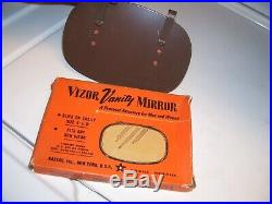 Original 1950' s Vintage nos Kastar Vizor vanity mirror Visor old Rat Hot rod