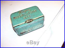 Original Ford motor automobile Emergency kit accessory vintage parts tin box