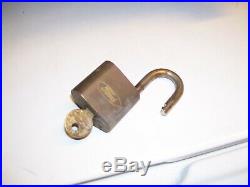 Original Ford motor co. Auto Brass padlock tire spare old lock vintage old key