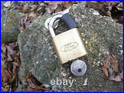 Original Ford nos Padlock auto key accessory brass vintage tool mustang fairlane