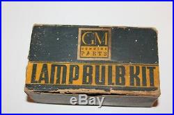 Original GM CHEVROLET glovebox automobile promo vintage lamp bulb box 40s 50s