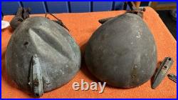 Original PAIR Vintage TRIPPE SPEEDLIGHT Driving Lamps PARTS LIGHTS w Brackets
