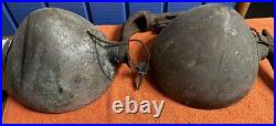 Original PAIR Vintage TRIPPE SPEEDLIGHT Driving Lamps PARTS LIGHTS w Brackets