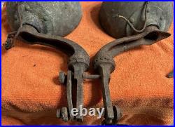 Original PAIR Vintage TRIPPE SPEEDLIGHT Driving Lamps PARTS LIGHTS w Brackets