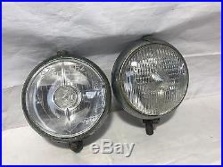 Original Vintage Marchal Driving Fog Lamps Clear 672/682 & 670/680 Restoration