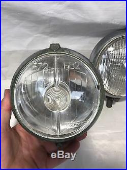 Original Vintage Marchal Driving Fog Lamps Clear 672/682 & 670/680 Restoration