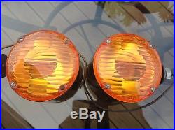 Original pair Signal-STAT 18 turn lamp tail LIGHT vintage TRUCK acrystat lens