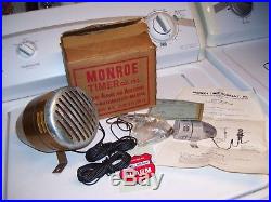 Original vintage nos mint 60s Monroe auto Alarm with Siren key gm chevy accessory