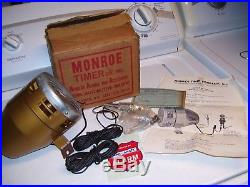 Original vintage nos mint 60s Monroe auto Alarm with Siren key gm chevy accessory