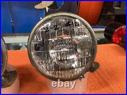 PAIR Vintage TELEOPTIC FOG KING 6V Light Lamp Parts Car Truck Hot Rat Rod OLD