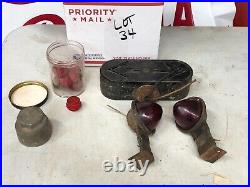 PARTS LOT #34 Vintage Car TAIL Lamp Light OLD Auto Fender Marker TURN SIGNAL