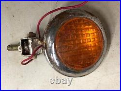 PARTS LOT #35 Vintage Car Lamp Light OLD Milk Glass Fender Markers Turn Signal