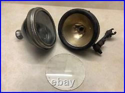 PARTS LOT #82 Pair vintage LIgHT truck old AUTO SpotLighT S&M Lamp no. 80 EARLy