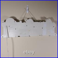 PARTS/REPAIR VTG 90s Holiday Workshop Merry Christmas 24 Animated Lighted Sign