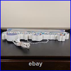 PARTS/REPAIR VTG 90s Holiday Workshop Merry Christmas 24 Animated Lighted Sign