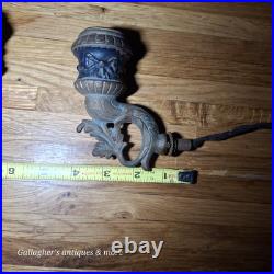 Pair Antique Lamp Light Salvage Parts Hardware Wall sconce