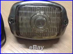 Pair Glass DO-RAY 466 back up lamp REVERSE Parking light vintage auto TRUCK Car
