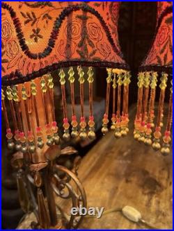 Pair Of Boudoir Lamps 1 Of A Kind! Redesigned From Vintage Parts. L. A. Artist