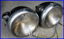Pair of Vintage Antique Guide 682-C Hot rod Headlights Head Lamps