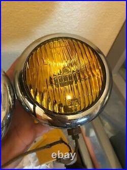 Pair of Vintage Original Auto Parts Lights Lamps