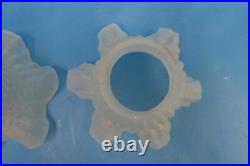 Pair of Vintage Used Frosted Glass Ceiling Fan Shades Light Sconce Parts Pair of Vintage Used Frosted Glass Ceiling Fan Shades Light Sconce Parts